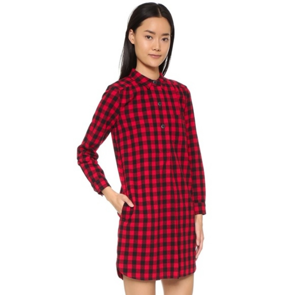 Plaid Madewell Longsleeve Dress
